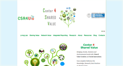 Desktop Screenshot of center4sharedvalue.org