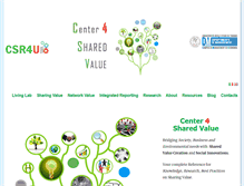 Tablet Screenshot of center4sharedvalue.org